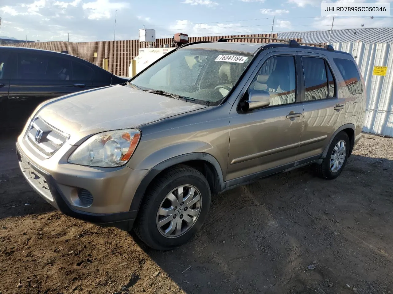 2005 Honda Cr-V Se VIN: JHLRD78995C050346 Lot: 75344184