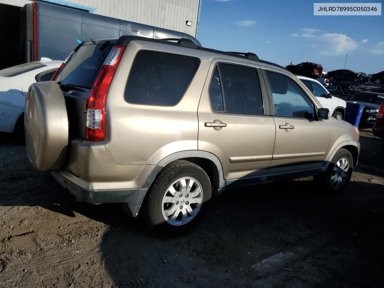 2005 Honda Cr-V Se VIN: JHLRD78995C050346 Lot: 75344184