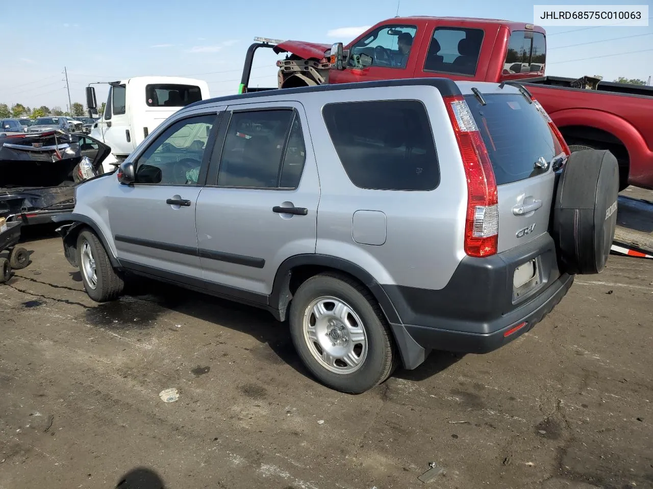 2005 Honda Cr-V Lx VIN: JHLRD68575C010063 Lot: 75350904