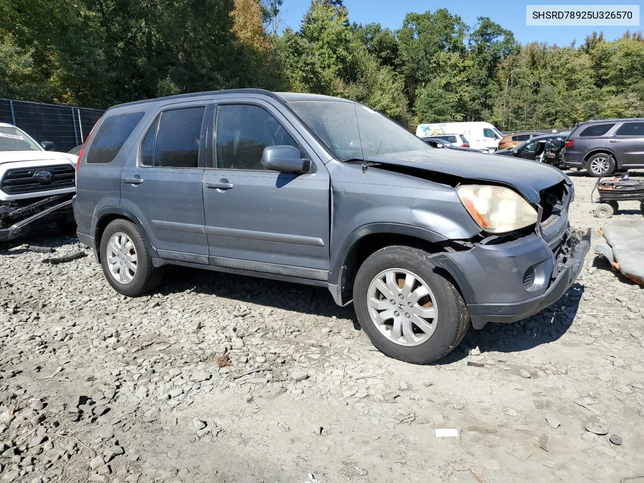 2005 Honda Cr-V Se VIN: SHSRD78925U326570 Lot: 75428024