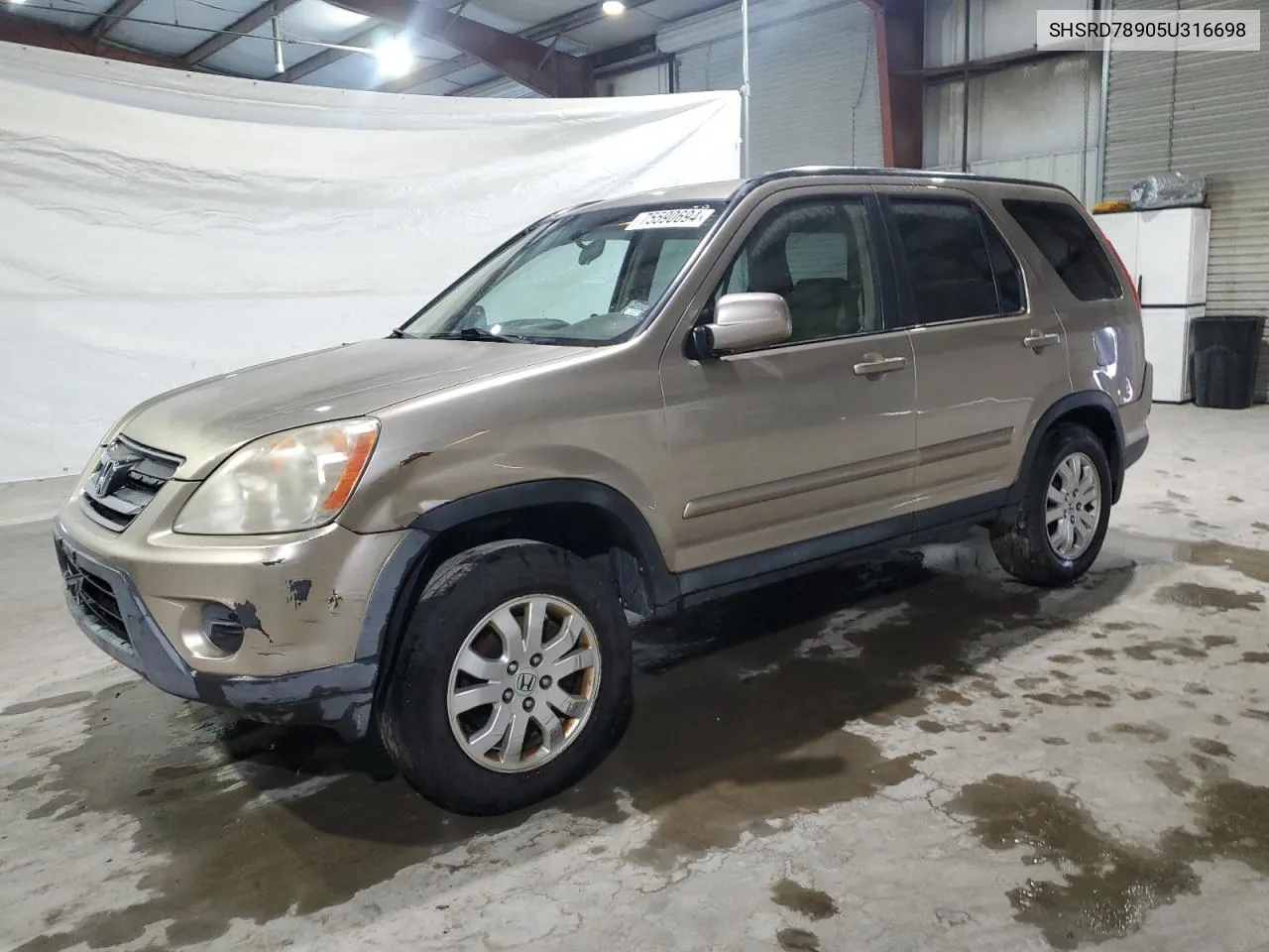 SHSRD78905U316698 2005 Honda Cr-V Se