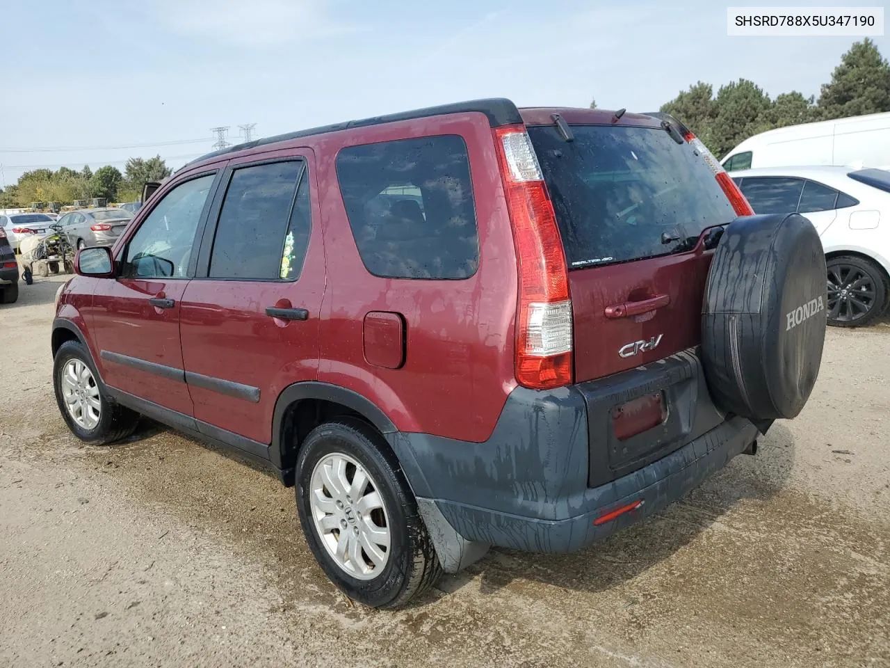 2005 Honda Cr-V Ex VIN: SHSRD788X5U347190 Lot: 75772044