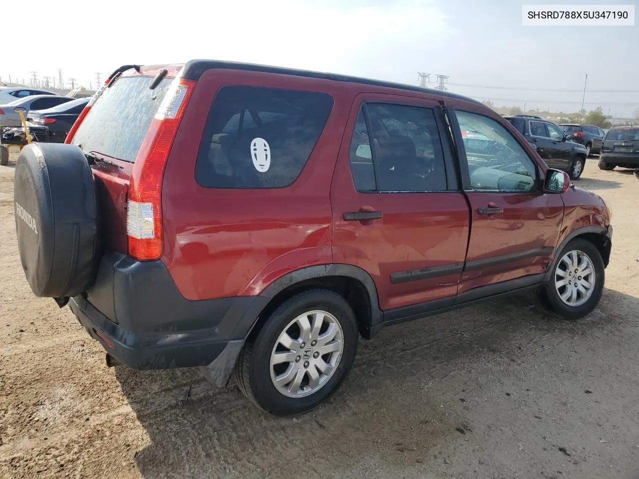 SHSRD788X5U347190 2005 Honda Cr-V Ex