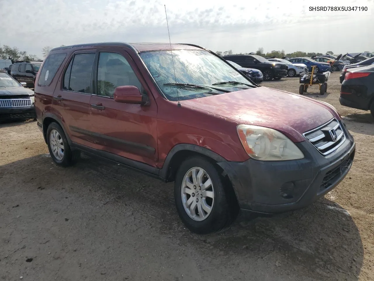 SHSRD788X5U347190 2005 Honda Cr-V Ex