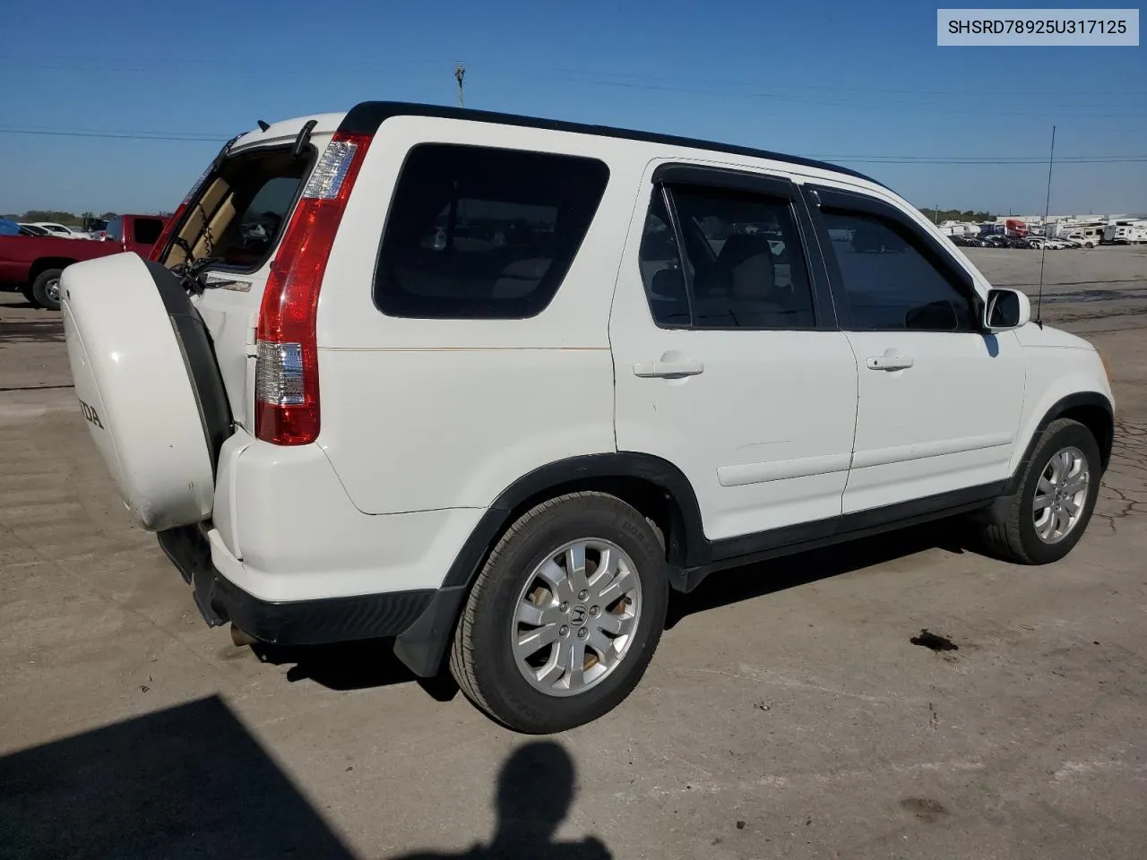 2005 Honda Cr-V Se VIN: SHSRD78925U317125 Lot: 75919044