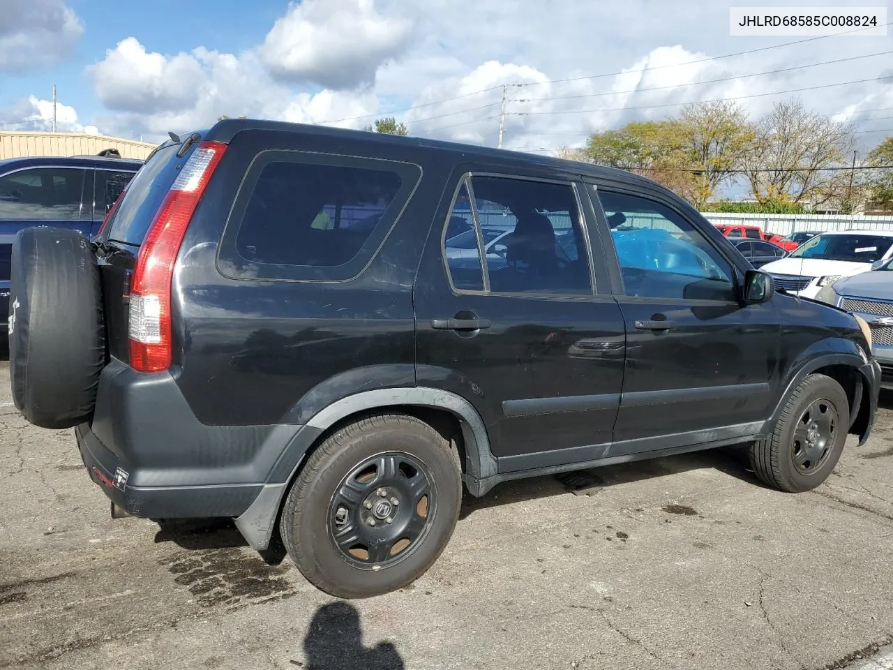 2005 Honda Cr-V Lx VIN: JHLRD68585C008824 Lot: 75993984