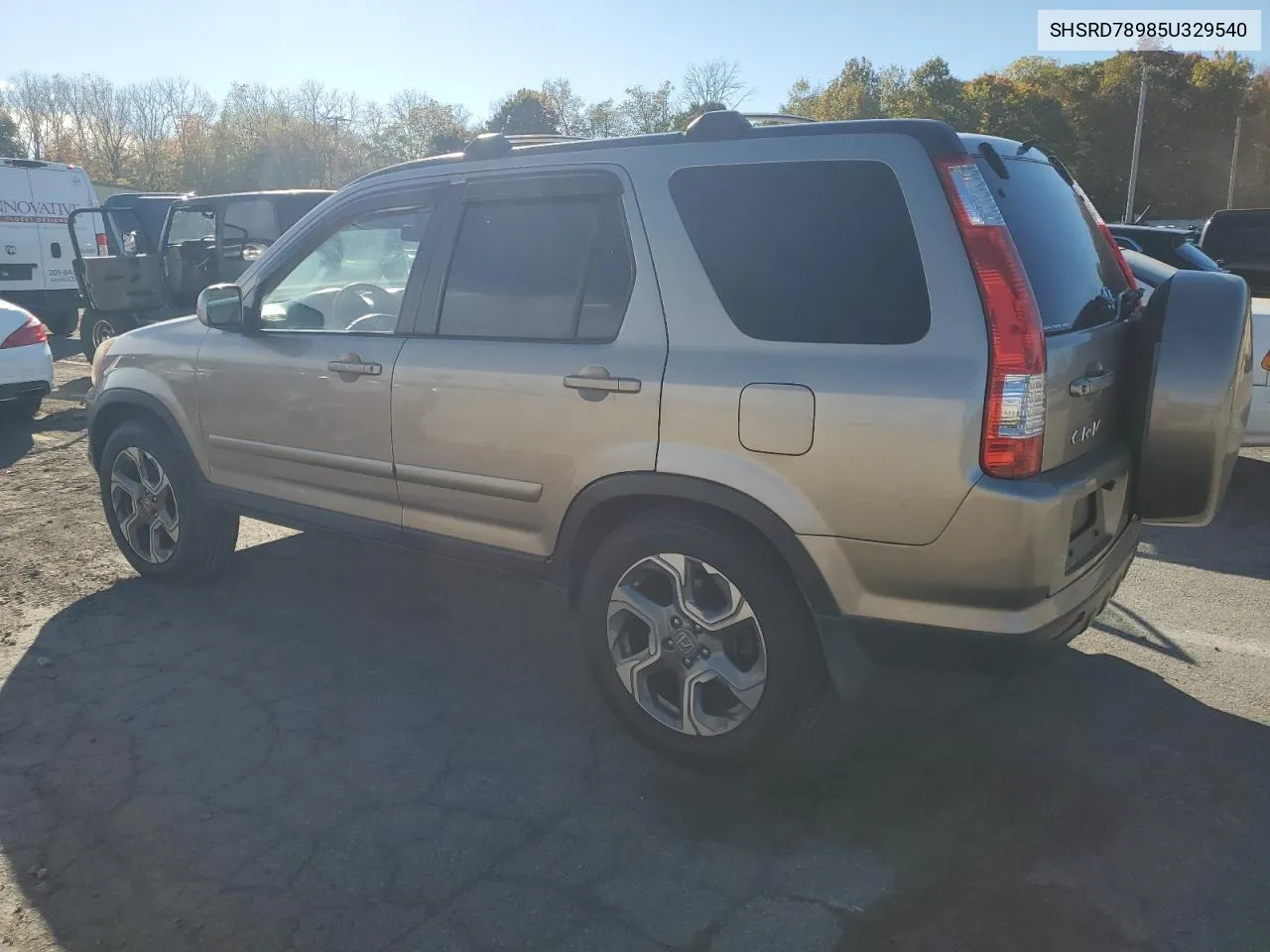 2005 Honda Cr-V Se VIN: SHSRD78985U329540 Lot: 76166714