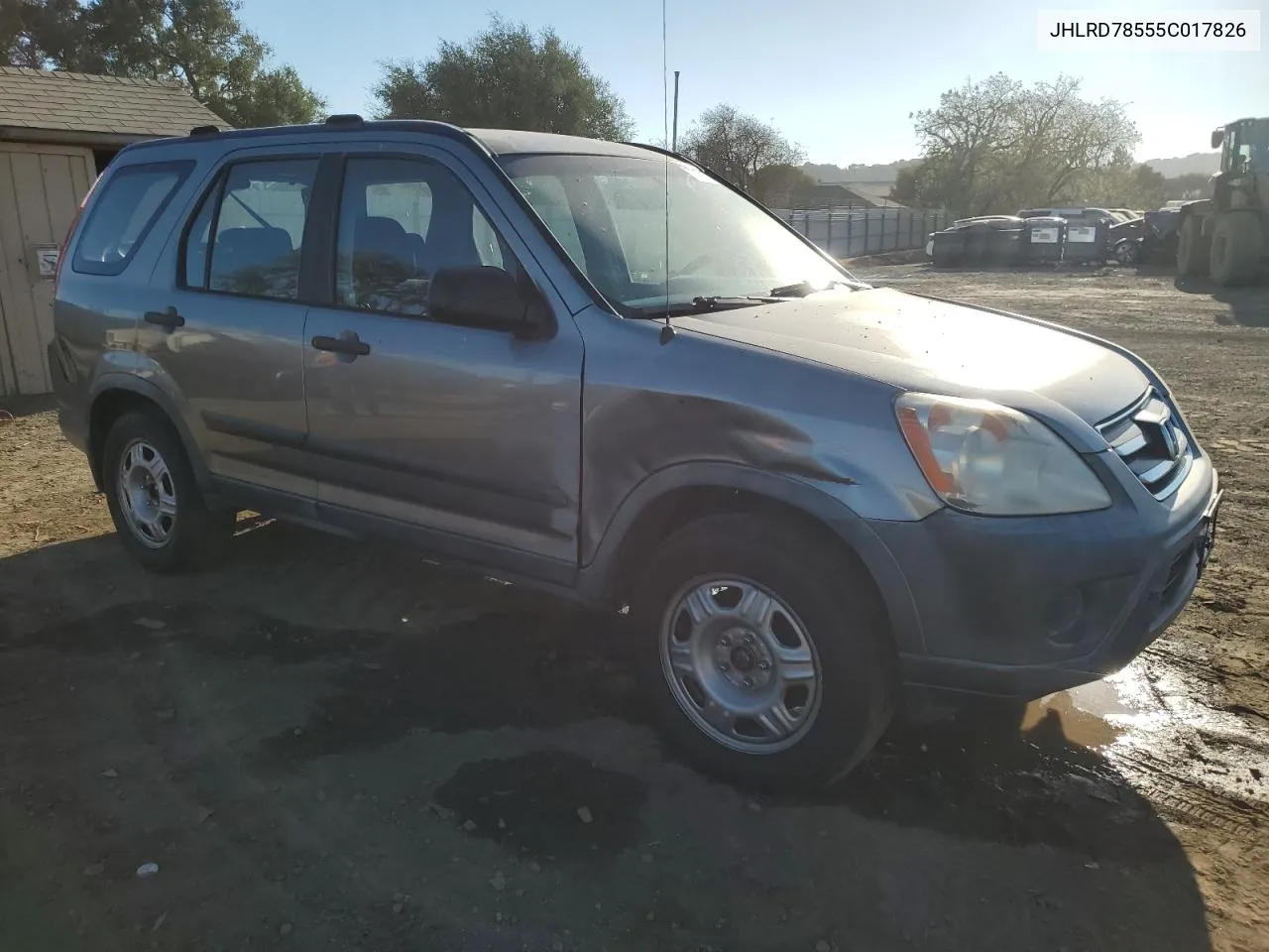 2005 Honda Cr-V Lx VIN: JHLRD78555C017826 Lot: 76176564