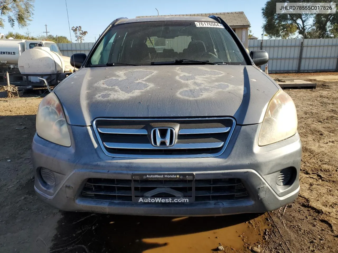 JHLRD78555C017826 2005 Honda Cr-V Lx