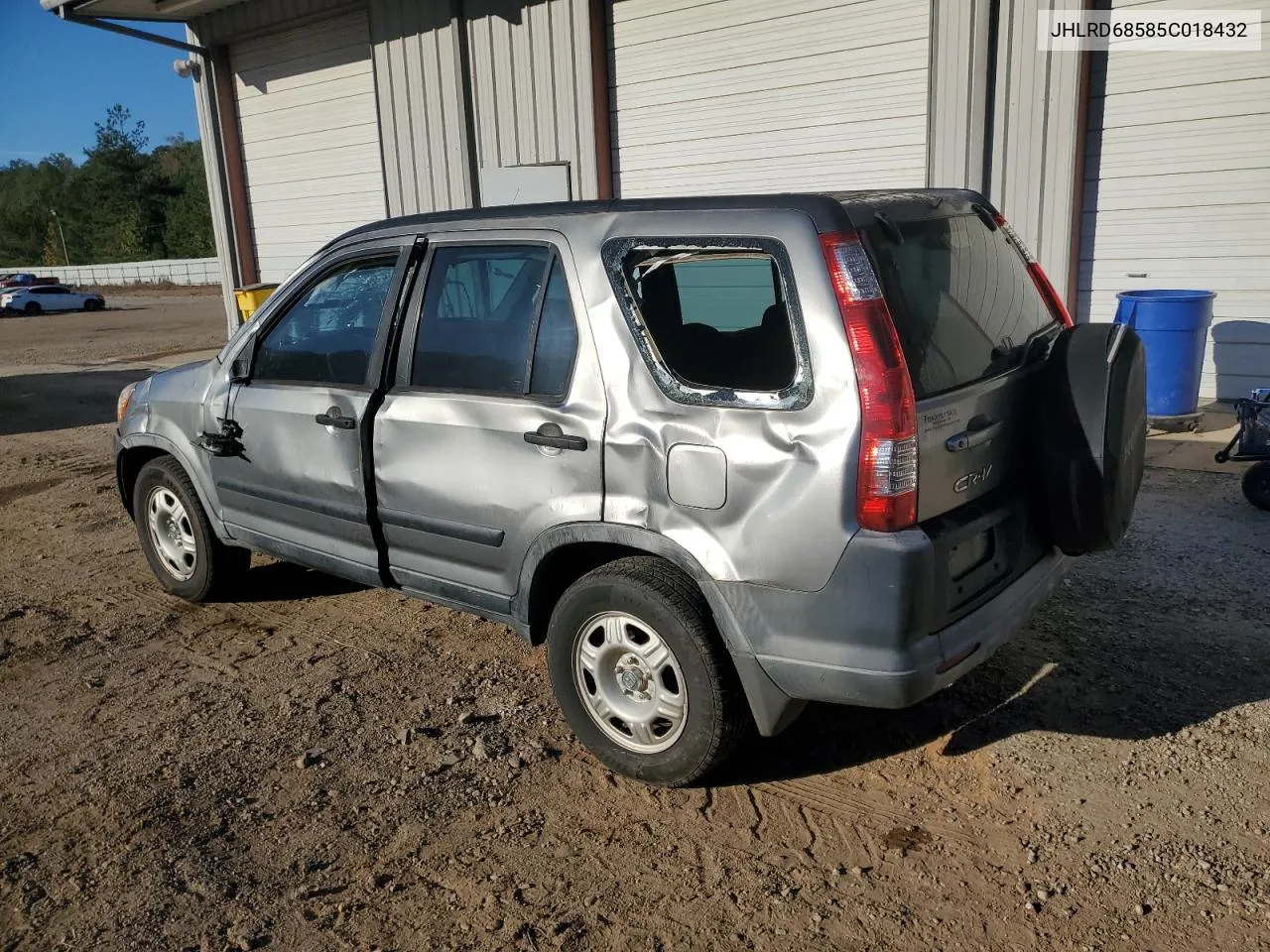 2005 Honda Cr-V Lx VIN: JHLRD68585C018432 Lot: 76814304