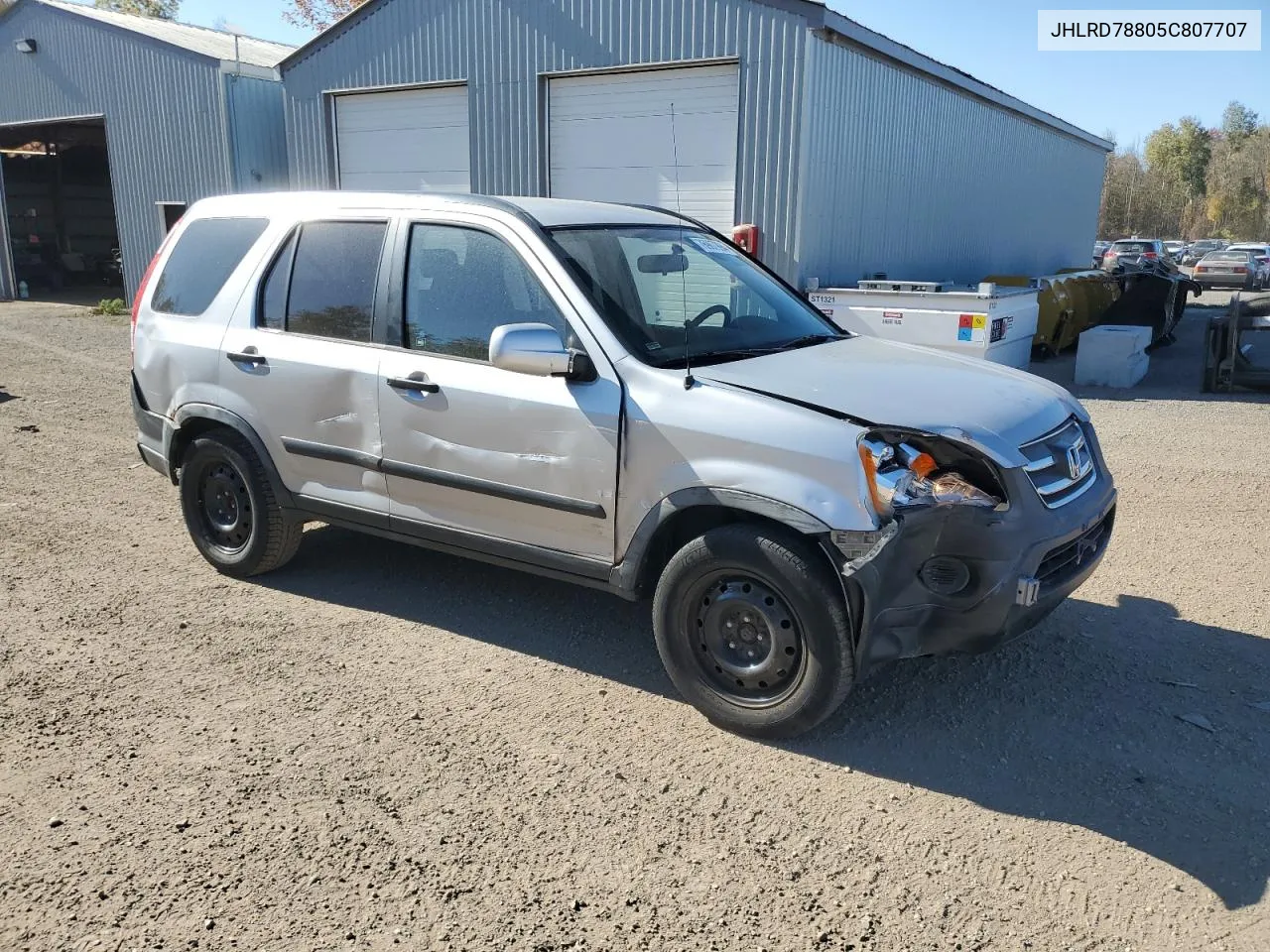 2005 Honda Cr-V Ex VIN: JHLRD78805C807707 Lot: 76987994