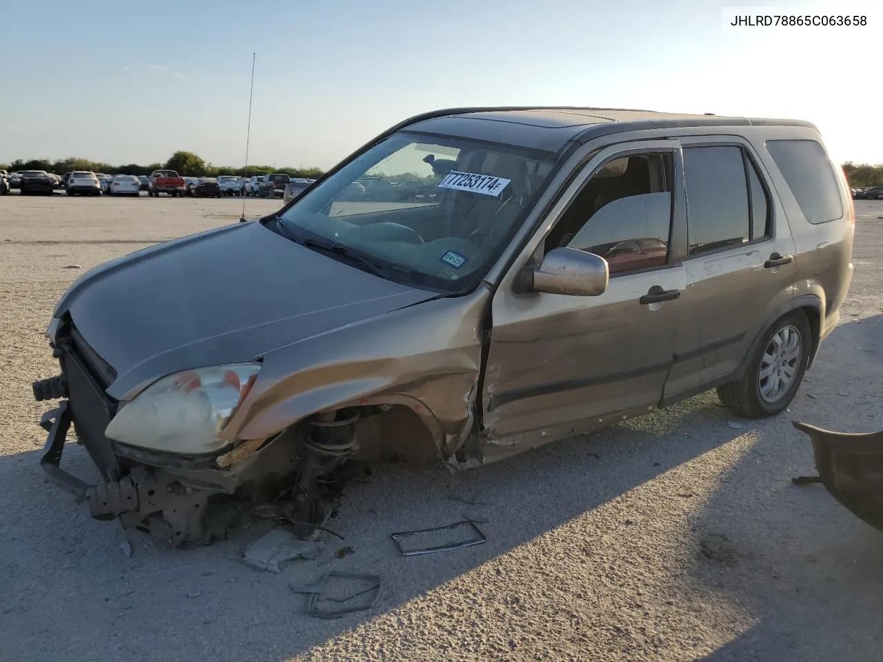 2005 Honda Cr-V Ex VIN: JHLRD78865C063658 Lot: 77253174