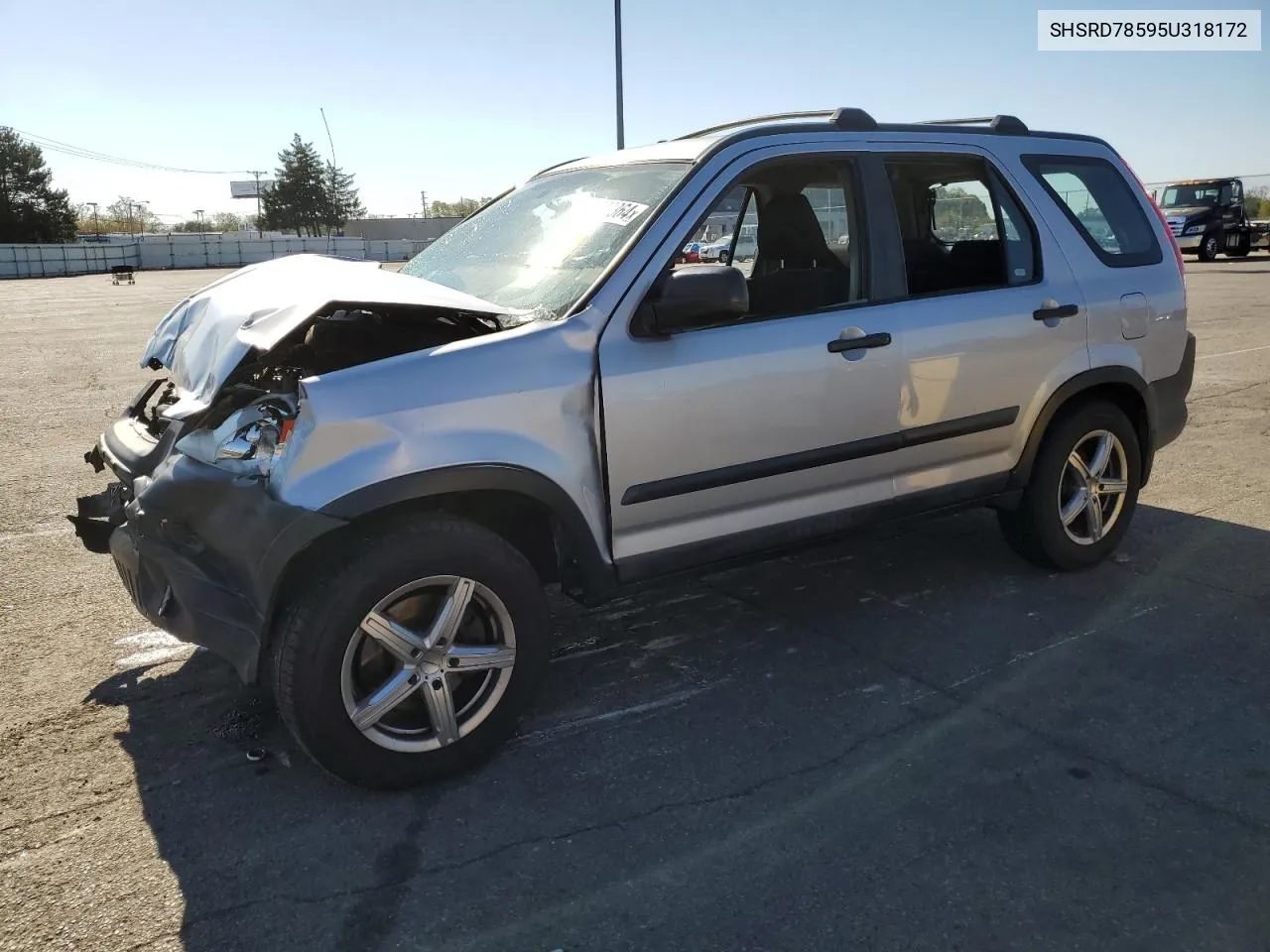 2005 Honda Cr-V Lx VIN: SHSRD78595U318172 Lot: 77323364