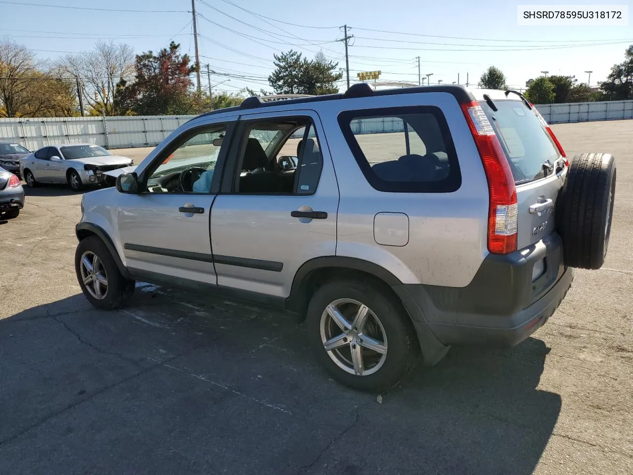 2005 Honda Cr-V Lx VIN: SHSRD78595U318172 Lot: 77323364