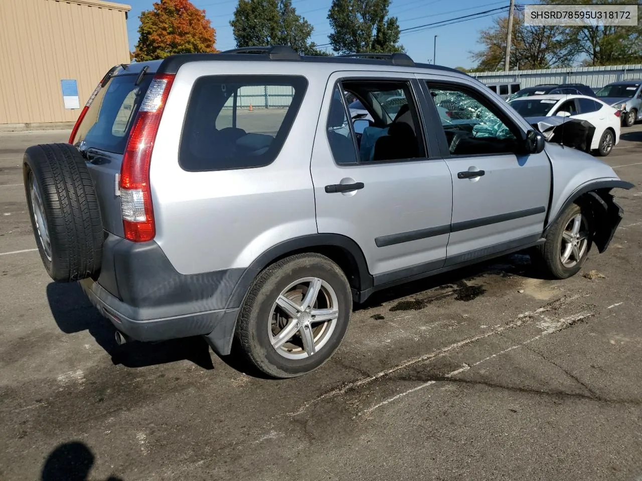 2005 Honda Cr-V Lx VIN: SHSRD78595U318172 Lot: 77323364