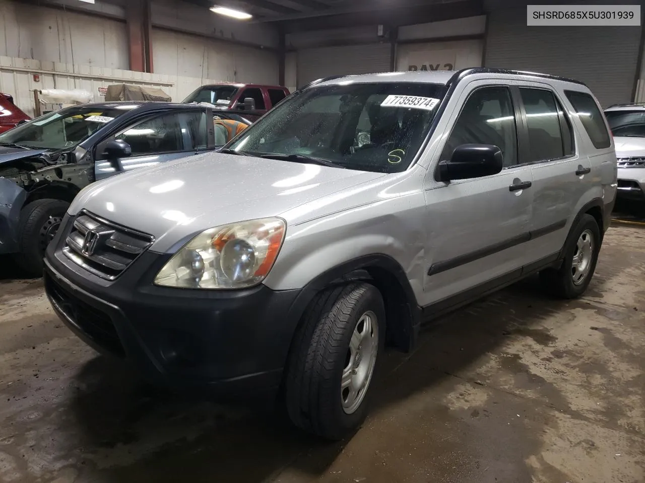 2005 Honda Cr-V Lx VIN: SHSRD685X5U301939 Lot: 77359374