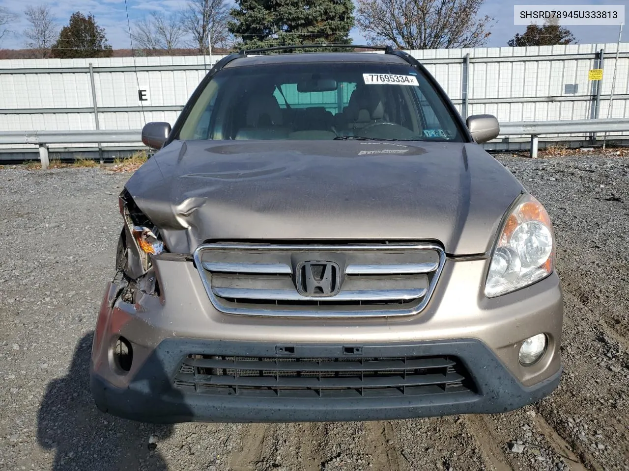 2005 Honda Cr-V Se VIN: SHSRD78945U333813 Lot: 77695334