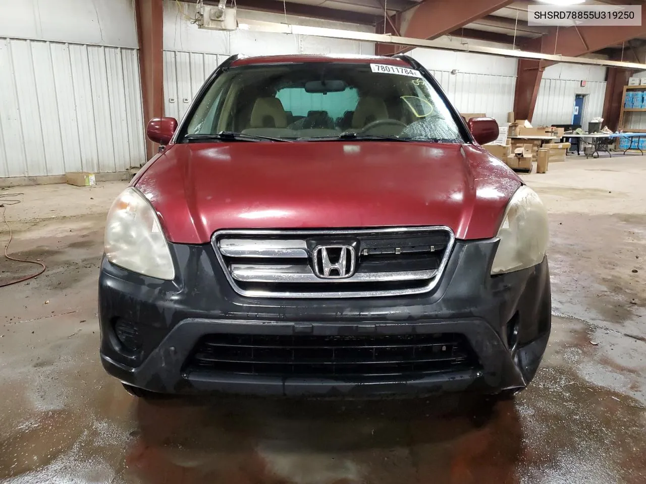 2005 Honda Cr-V Ex VIN: SHSRD78855U319250 Lot: 78011784