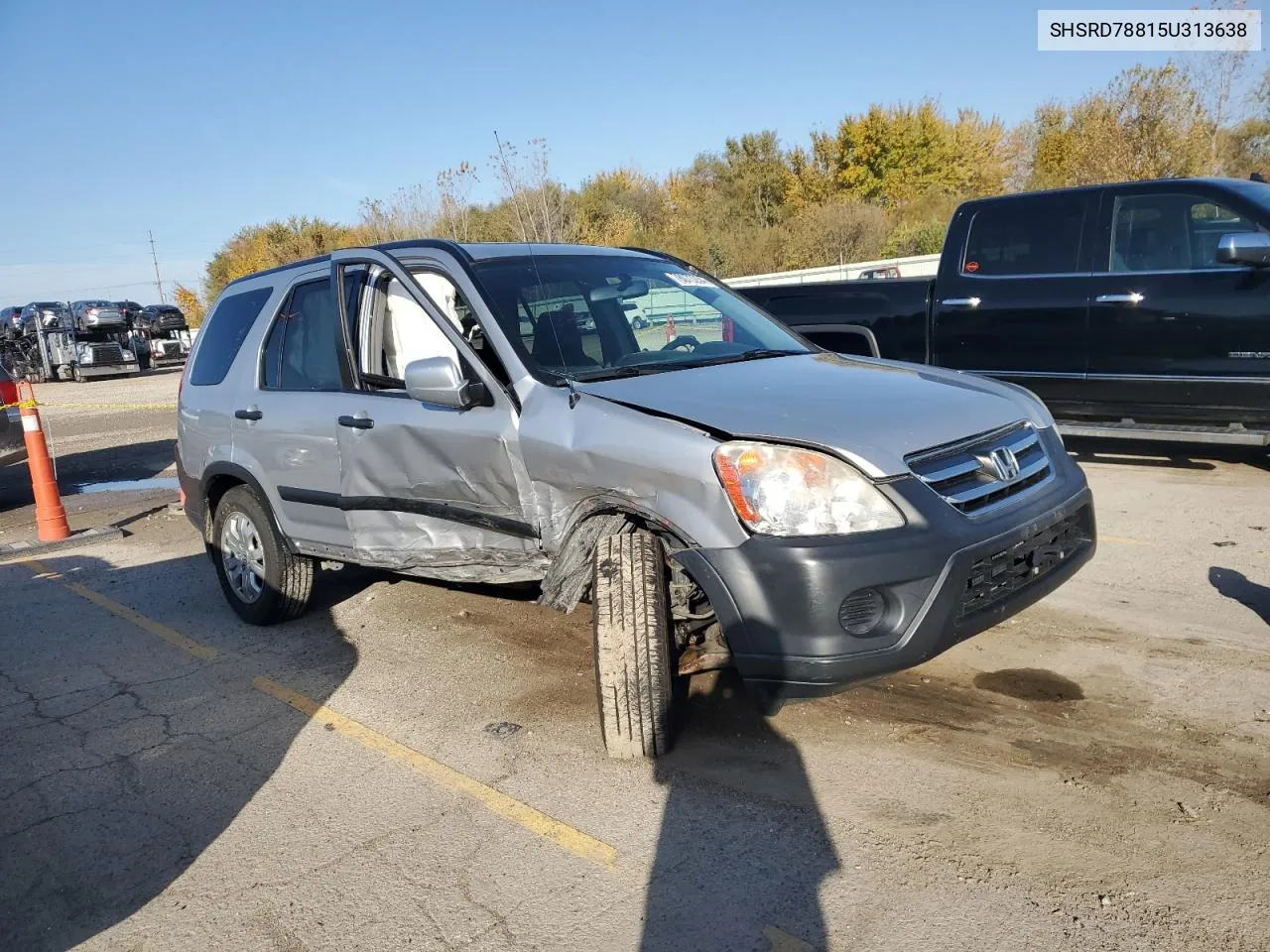 2005 Honda Cr-V Ex VIN: SHSRD78815U313638 Lot: 78073234