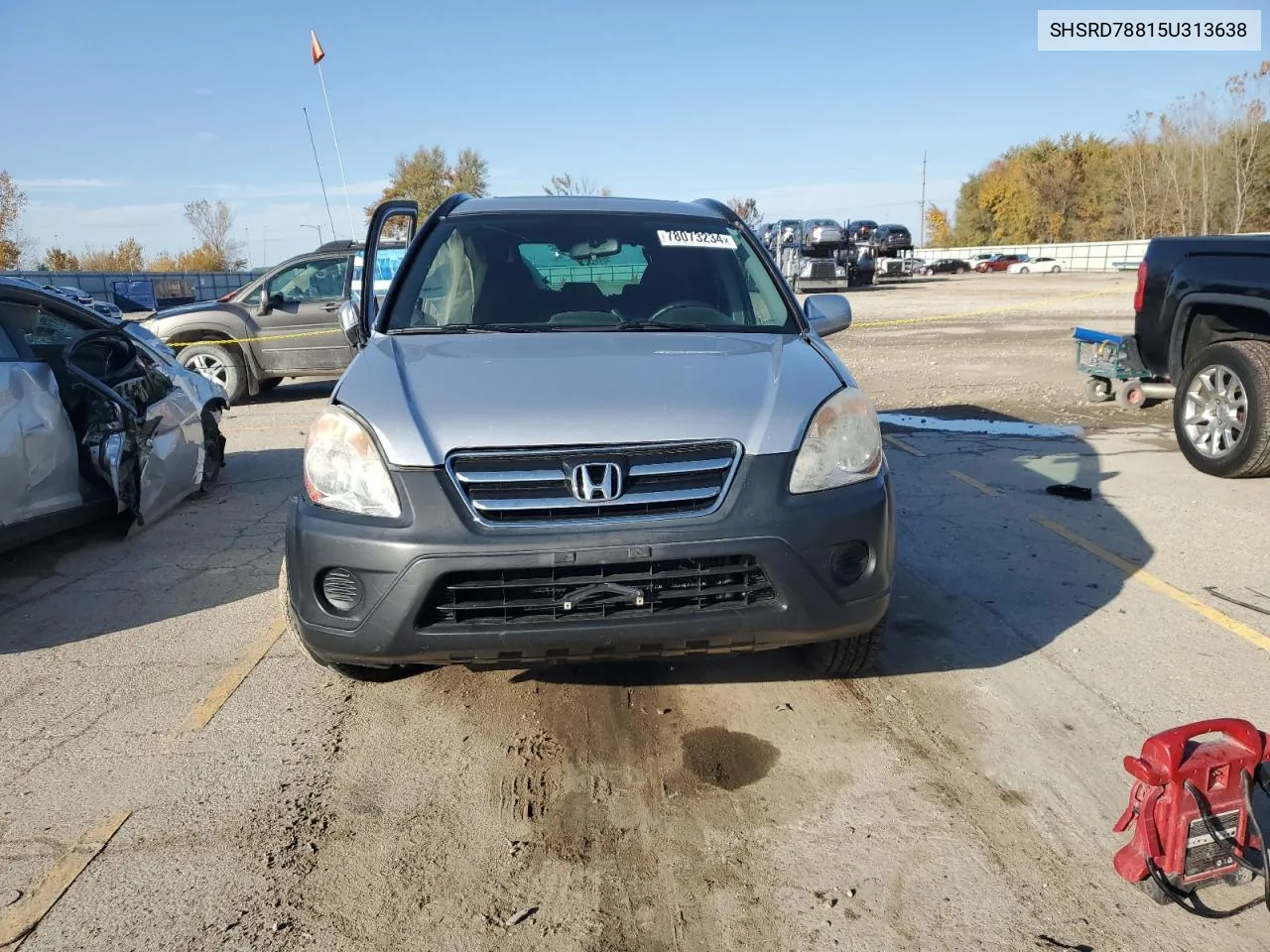 2005 Honda Cr-V Ex VIN: SHSRD78815U313638 Lot: 78073234