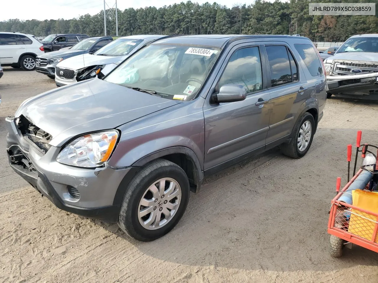 2005 Honda Cr-V Se VIN: JHLRD789X5C038559 Lot: 78530304