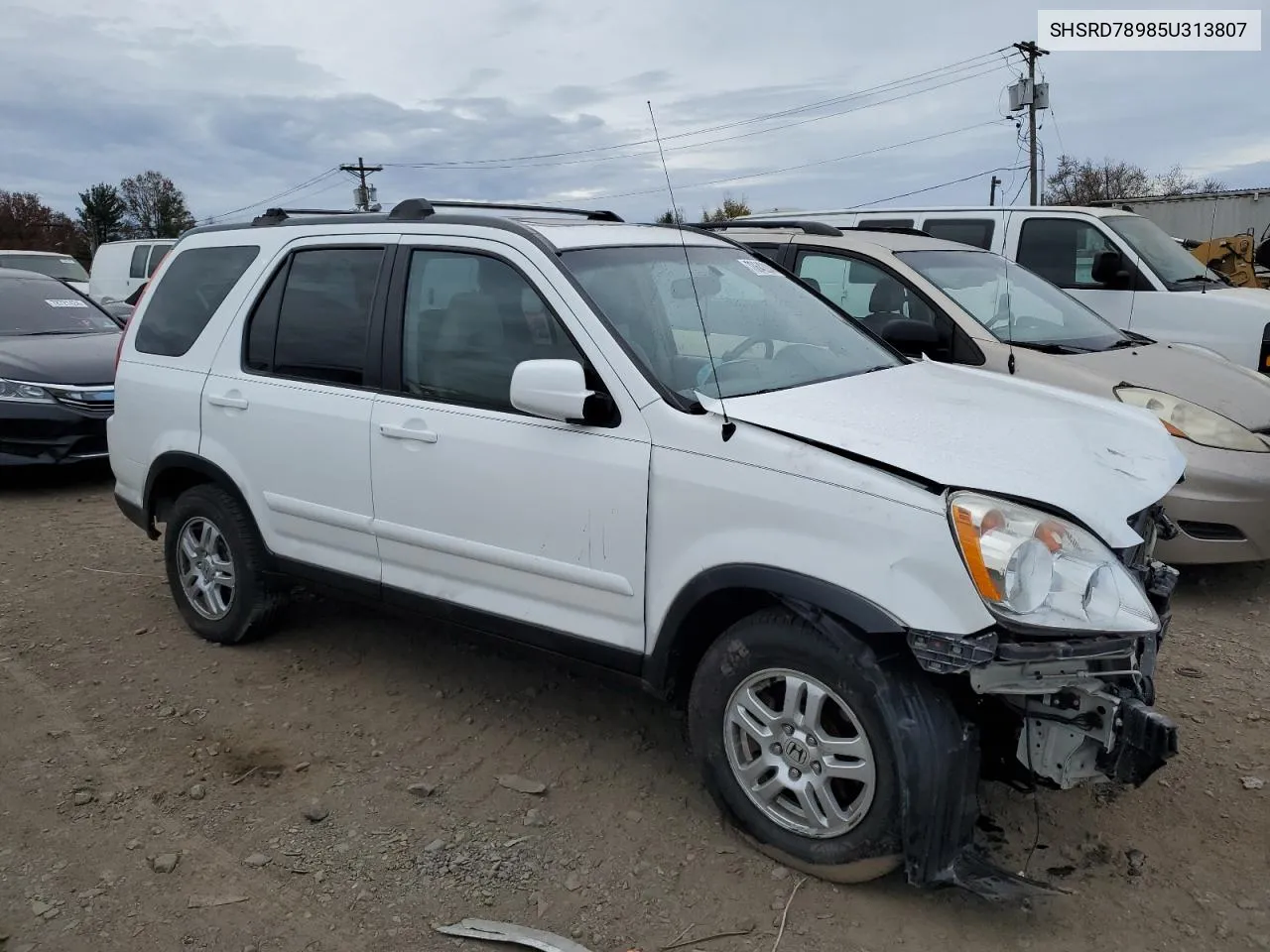 2005 Honda Cr-V Se VIN: SHSRD78985U313807 Lot: 78642834