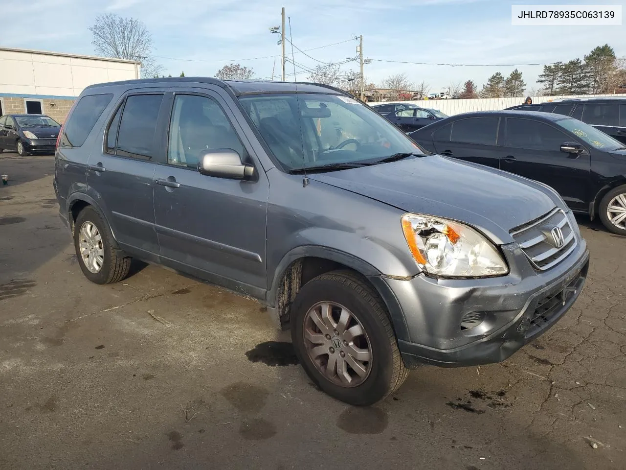 2005 Honda Cr-V Se VIN: JHLRD78935C063139 Lot: 78676694