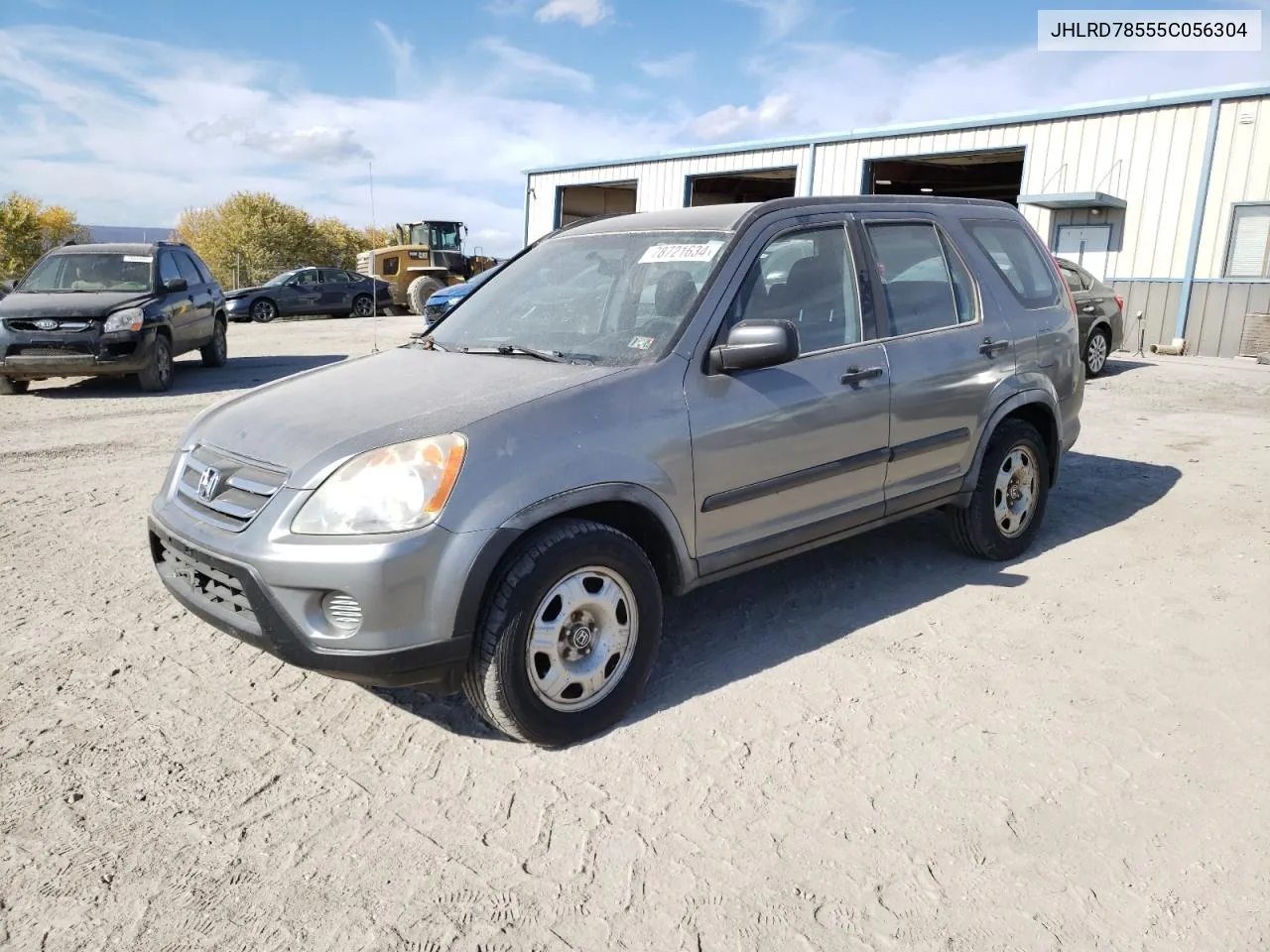 2005 Honda Cr-V Lx VIN: JHLRD78555C056304 Lot: 78721634