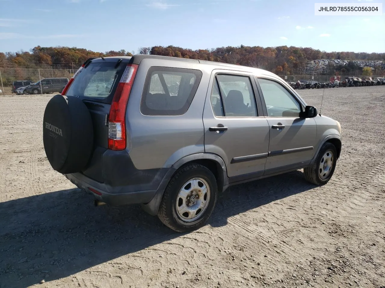 2005 Honda Cr-V Lx VIN: JHLRD78555C056304 Lot: 78721634