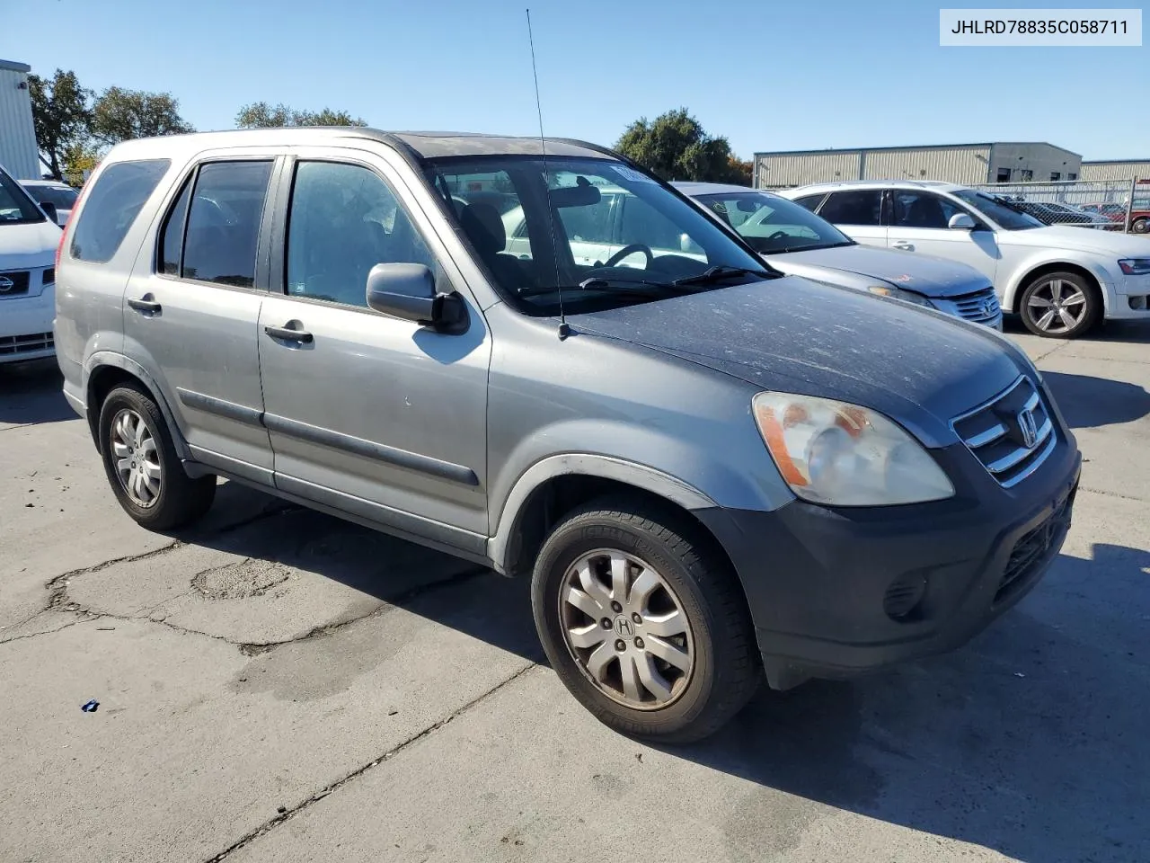 2005 Honda Cr-V Ex VIN: JHLRD78835C058711 Lot: 78866344