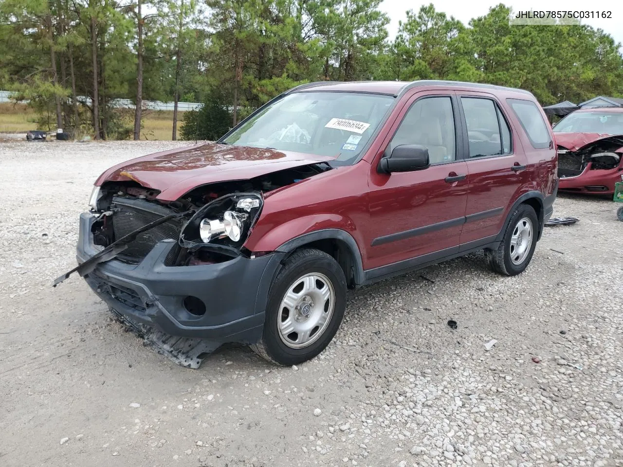 2005 Honda Cr-V Lx VIN: JHLRD78575C031162 Lot: 79006694