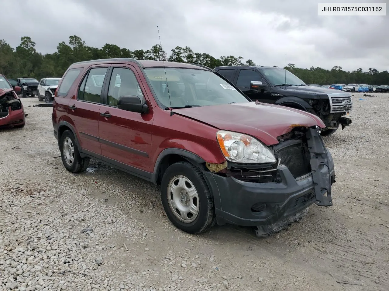 2005 Honda Cr-V Lx VIN: JHLRD78575C031162 Lot: 79006694