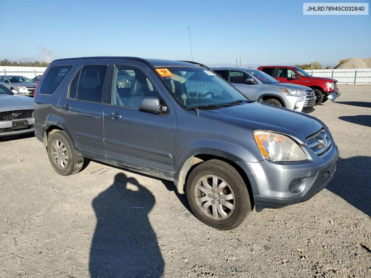 2005 Honda Cr-V Se VIN: JHLRD78945C032840 Lot: 79387504