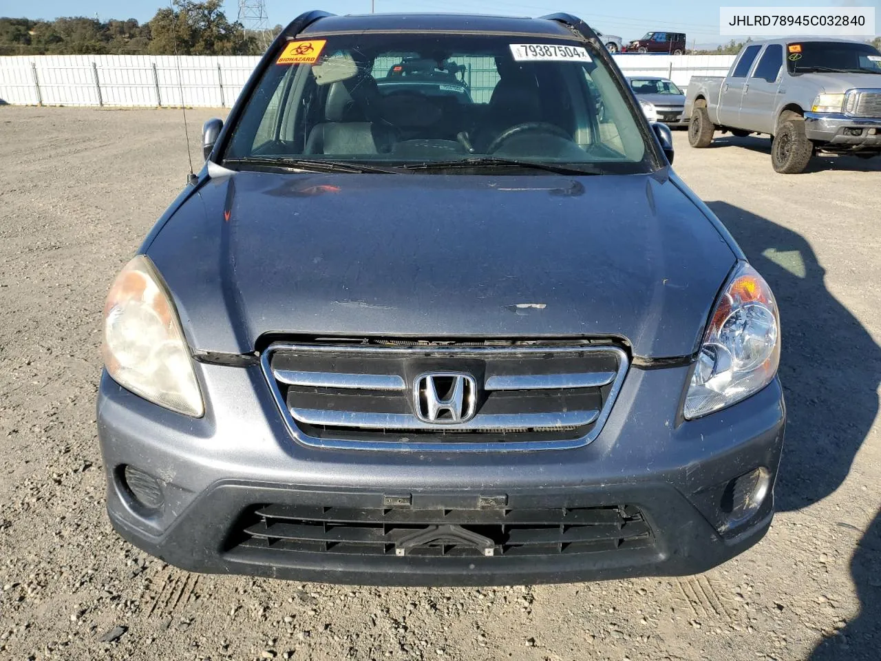 2005 Honda Cr-V Se VIN: JHLRD78945C032840 Lot: 79387504