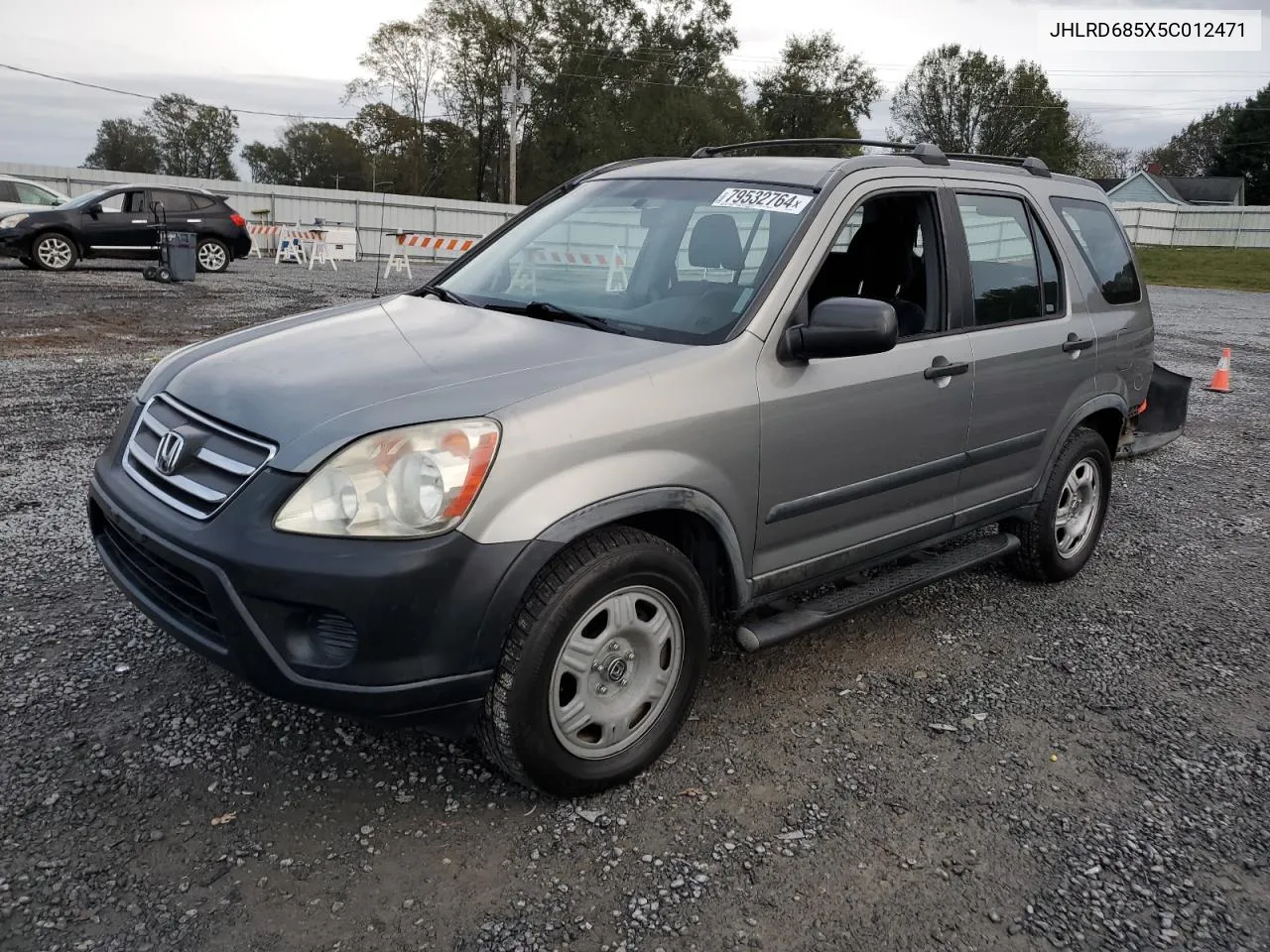 2005 Honda Cr-V Lx VIN: JHLRD685X5C012471 Lot: 79532764