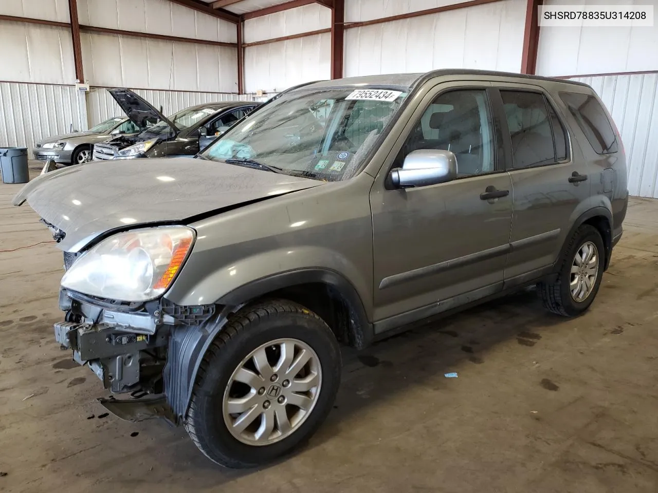 2005 Honda Cr-V Ex VIN: SHSRD78835U314208 Lot: 79552434