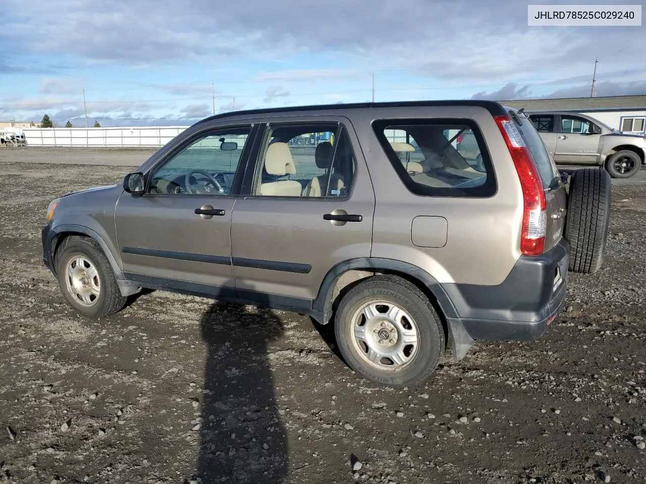 2005 Honda Cr-V Lx VIN: JHLRD78525C029240 Lot: 80391454