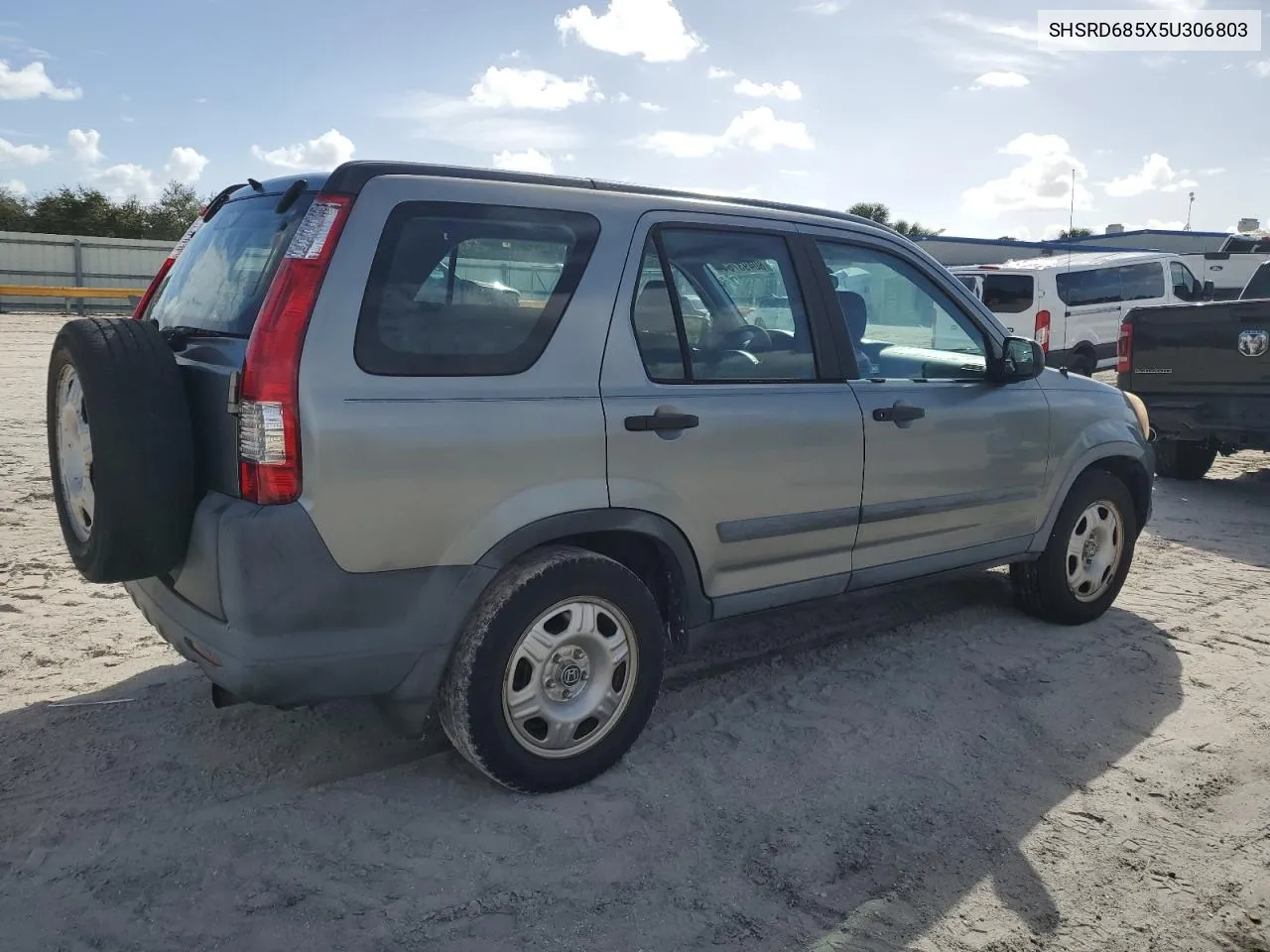 2005 Honda Cr-V Lx VIN: SHSRD685X5U306803 Lot: 80493764