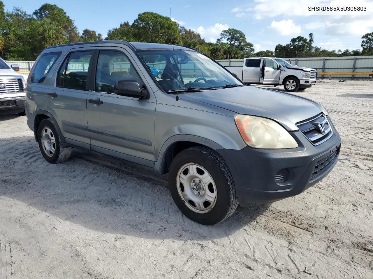 2005 Honda Cr-V Lx VIN: SHSRD685X5U306803 Lot: 80493764