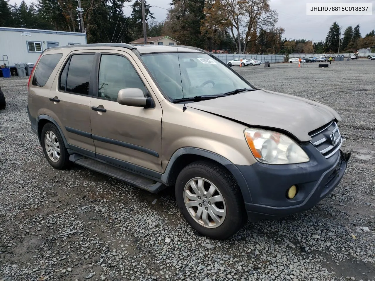 2005 Honda Cr-V Ex VIN: JHLRD78815C018837 Lot: 80500284