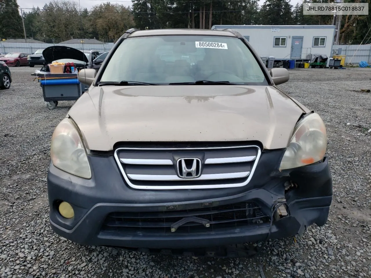 2005 Honda Cr-V Ex VIN: JHLRD78815C018837 Lot: 80500284