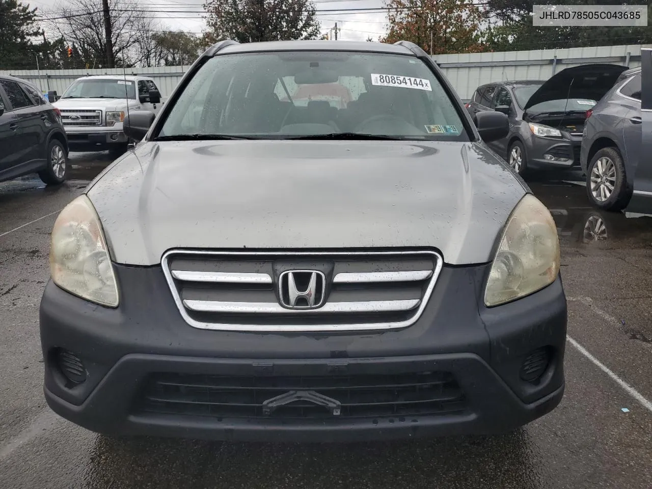 2005 Honda Cr-V Lx VIN: JHLRD78505C043685 Lot: 80854144