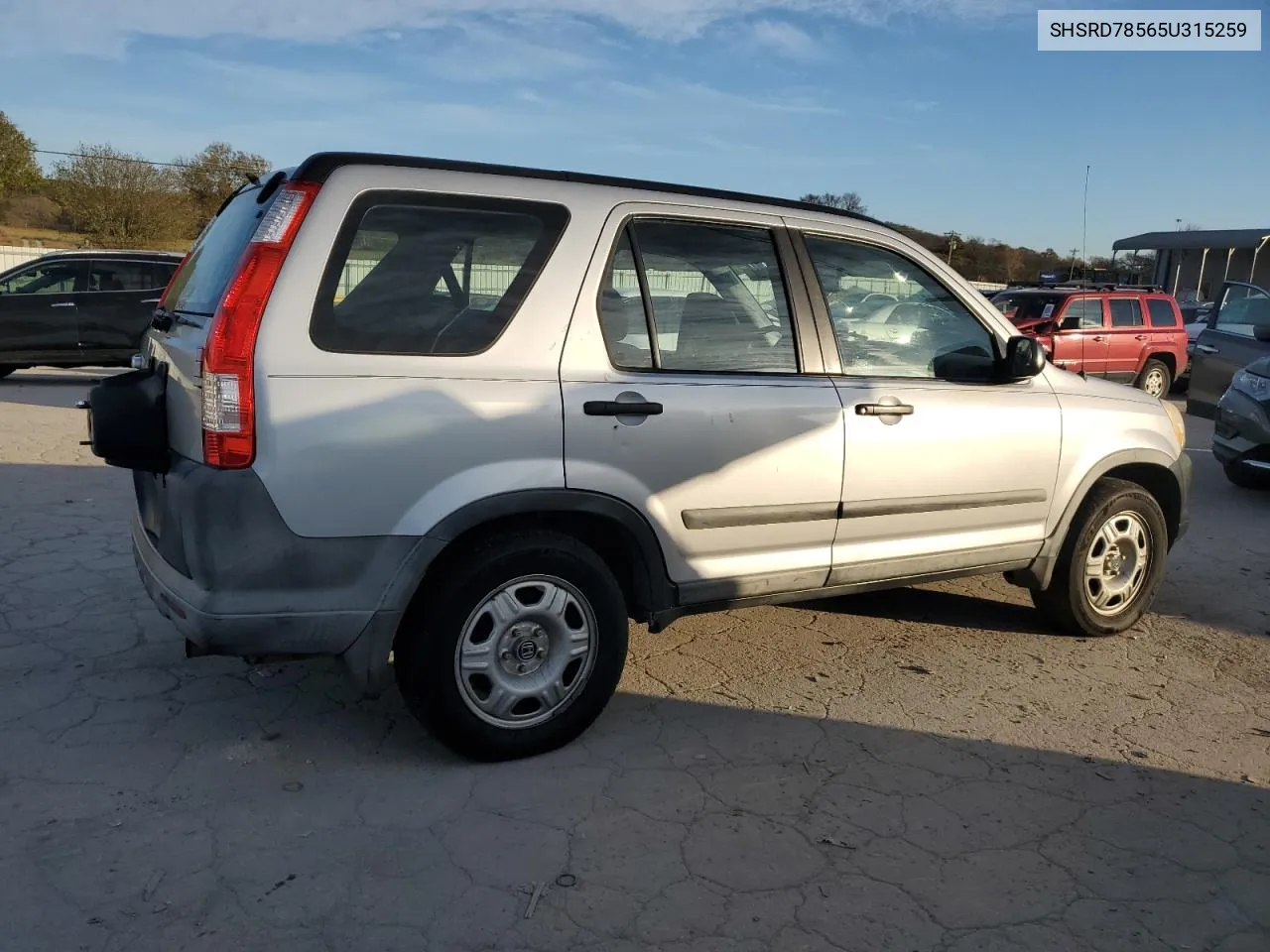 2005 Honda Cr-V Lx VIN: SHSRD78565U315259 Lot: 81196704