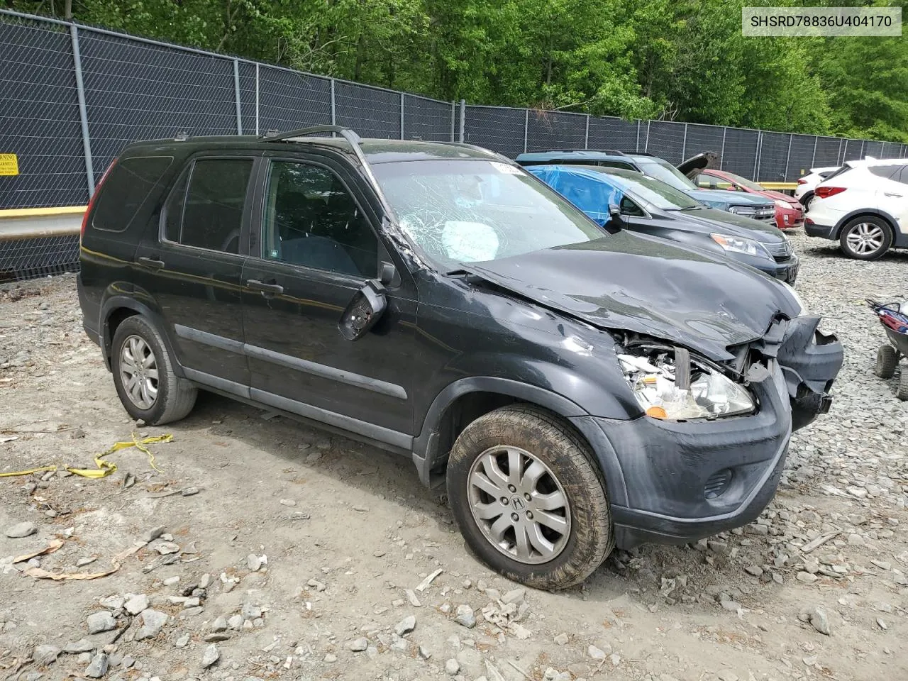 2006 Honda Cr-V Ex VIN: SHSRD78836U404170 Lot: 53135834