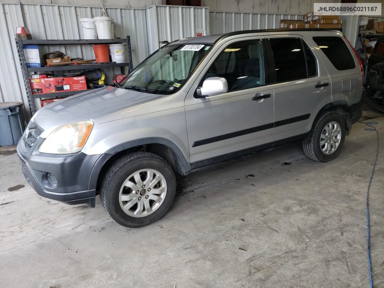 2006 Honda Cr-V Ex VIN: JHLRD68896C021187 Lot: 61703704