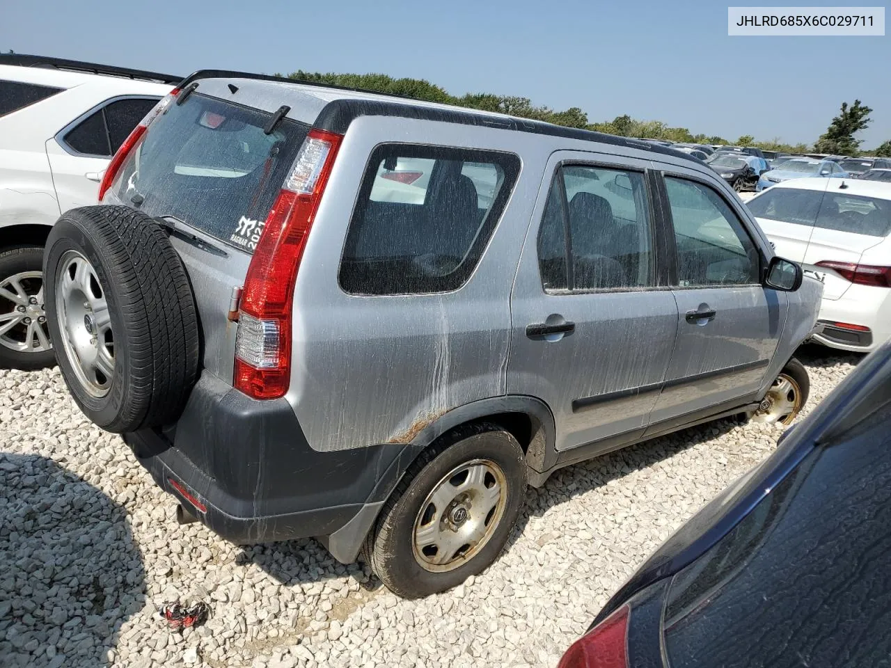 2006 Honda Cr-V Lx VIN: JHLRD685X6C029711 Lot: 69616814