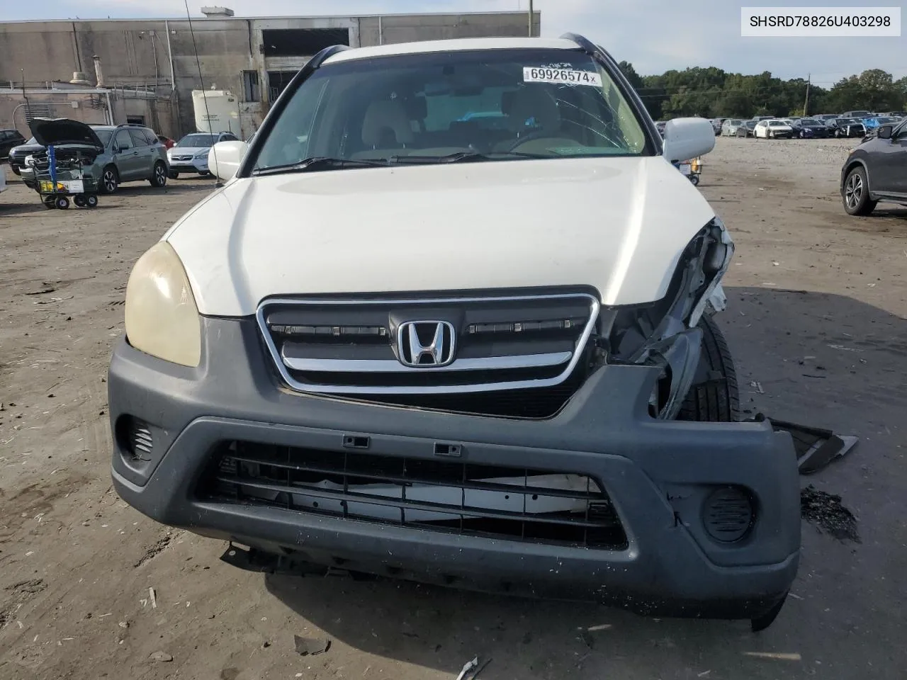 SHSRD78826U403298 2006 Honda Cr-V Ex