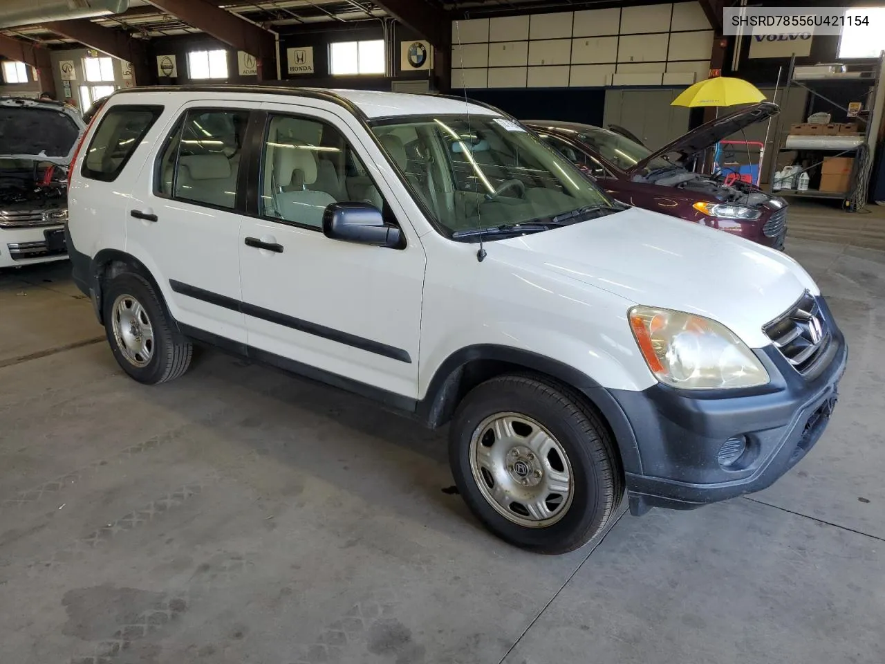 2006 Honda Cr-V Lx VIN: SHSRD78556U421154 Lot: 72391264