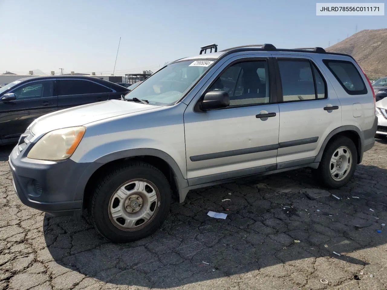 2006 Honda Cr-V Lx VIN: JHLRD78556C011171 Lot: 72995094