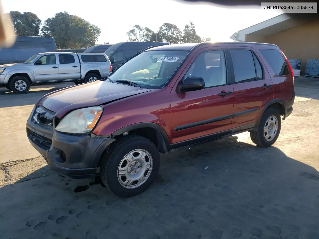 2006 Honda Cr-V Lx VIN: JHLRD68546C005579 Lot: 73731654